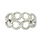 Open Circle Link Bangle Bracelet – Silver · BG5585-SV_IM _DSC8836