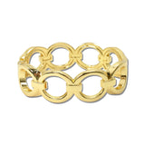 Open Circle Link Bangle Bracelet – Gold · BG5585-GD_IM _DSC8837