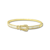 Stainless Steel CZ Buckle Bangle Bracelet – Gold · JH767-GD_IM _DSC8871