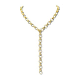 Gold Tone Textured Link Lariat Necklace – Gold · J4145G_JH _DSC9172