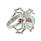 Rhinestone Spider Hinged Bracelet – Silver/AB · BA1436SAB_MQ _DSC9356