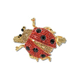 Rhinestone Ladybug Hinged Bracelet – Gold/Red · BA1438GRED_MQ _DSC9370