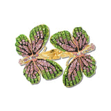 Rhinestone Butterfly Hinged Bracelet – Gold/Pink Green · BA1433PNG_MQ _DSC9372