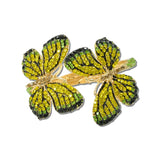 Rhinestone Butterfly Hinged Bracelet – Gold/Yellow · BA1433YLW_MQ _DSC9375