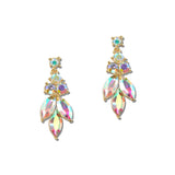 Marquise Cluster Rhinestone Drop Earrings – Gold/AB · ER2695GAB_MQ _DSC9379