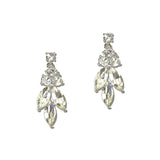 Marquise Cluster Rhinestone Drop Earrings – Silver/Clear · ER2695SCL_MQ _DSC9384