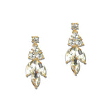 Marquise Cluster Rhinestone Drop Earrings – Gold/Clear · ER2695GCL_MQ _DSC9385