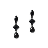 Faceted Rhinestone Tiered Drop Earrings – Black/Jet · ER2696JET_MQ _DSC9387