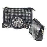 95746, STUDDED ACCENT FAUX LEATHER 3 POUCH BAGS