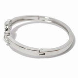 100140, ROUND CRYSTAL RHINESTONE METAL BRACELET