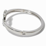 100139, HEART CRYSTAL RHINESTONE METAL BRACELET