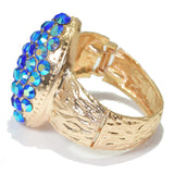 96430, OVAL PEARL STUDDED BANGLE BRACELET