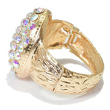 96430, OVAL PEARL STUDDED BANGLE BRACELET