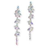 108550, MULTI SHAPE RHINESTONE EVENING DROP DANGLE EARRING