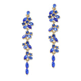 108551, MULTI SHAPE RHINESTONE EVENING DROP DANGLE EARRING