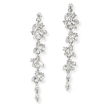 108550, MULTI SHAPE RHINESTONE EVENING DROP DANGLE EARRING