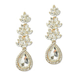108504, TEARDROP ACCENT CRYSTAL RHINESTONE DANGLE EARRING
