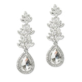 108504, TEARDROP ACCENT CRYSTAL RHINESTONE DANGLE EARRING