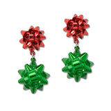 108577, CHRISTMAS BOW DANGLE EARRING
