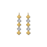 Hammered Cutout Cross Dangle Earrings – Gold/Multi · EW20341MU_WT EW20341 MU