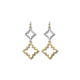 Double Cutout Clover Dangle Earrings – Gold/Multi · EW3673MU_WT EW3673 MU