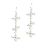 107195, TRIPLE CLOVER PEARL DANGLE EARRING