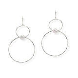 107199, PEARL ACCENT DOUBLE ROUND DANGLE EARRING