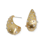 107200, PEARL STUDDED ACCENT TEARDROP EARRING