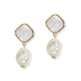 107202, FRESHWATER PEARL DANGLE EARRING
