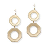 107198, GEOMETRIC METAL DANGLE EARRING