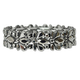 108674, TEARDROP MARQUISE ROUND RHINESTONE ACCENT STRETCH BRACELET