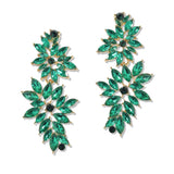 107409, MARQUISE RHINESTONE ACCENT DANGLE EARRING
