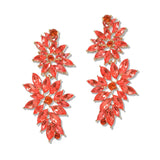 107409, MARQUISE RHINESTONE ACCENT DANGLE EARRING