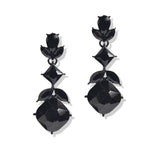107398, GEOMETRIC RHINESTONE DANGLE EARRING