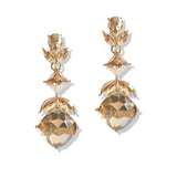 107398, GEOMETRIC RHINESTONE DANGLE EARRING