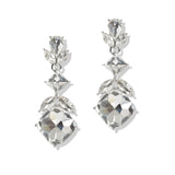 107398, GEOMETRIC RHINESTONE DANGLE EARRING