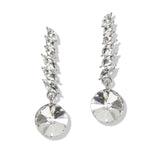 107405, CONE MARQUISE RHINESTONE DANGLE EARRING