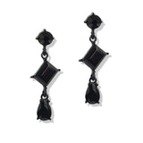 107387, GEOMETRIC RHINESTONE DANGLE EARRING