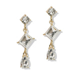 107387, GEOMETRIC RHINESTONE DANGLE EARRING