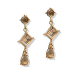 107387, GEOMETRIC RHINESTONE DANGLE EARRING