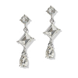 107387, GEOMETRIC RHINESTONE DANGLE EARRING