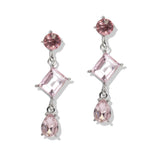 107387, GEOMETRIC RHINESTONE DANGLE EARRING