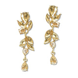 108724, MARQUISE TEARDROP RHINESTONE ACCENT DANGLE EARRING