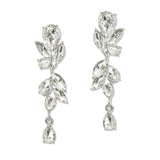 108724, MARQUISE TEARDROP RHINESTONE ACCENT DANGLE EARRING