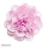 107173, BIG FABRIC FLOWER PIN CLIP BROOCH