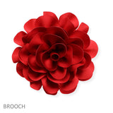 107173, BIG FABRIC FLOWER PIN CLIP BROOCH