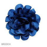 107173, BIG FABRIC FLOWER PIN CLIP BROOCH