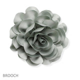 107173, BIG FABRIC FLOWER PIN CLIP BROOCH