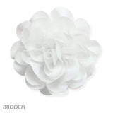 107173, BIG FABRIC FLOWER PIN CLIP BROOCH