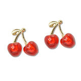 108668, ACRYLIC CHERRY POST EARRING